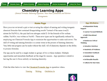 Tablet Screenshot of chemistryapp.org